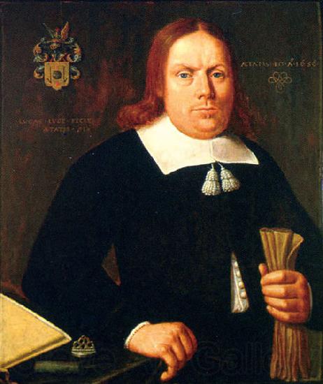 Lucas Luce Portrait of Adriaan van Eyck.